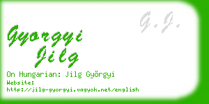 gyorgyi jilg business card